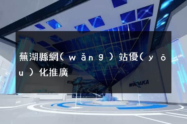 蕪湖縣網(wǎng)站優(yōu)化推廣