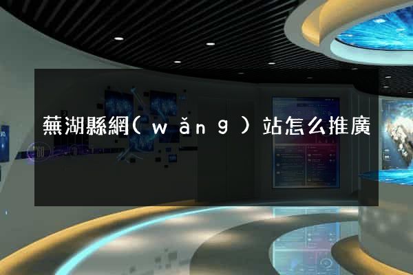 蕪湖縣網(wǎng)站怎么推廣