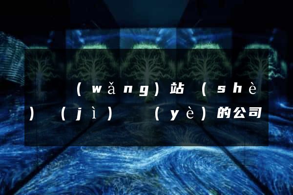蕭縣網(wǎng)站設(shè)計(jì)專業(yè)的公司