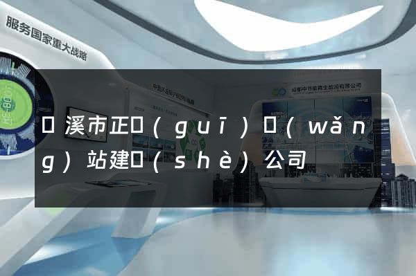 蘭溪市正規(guī)網(wǎng)站建設(shè)公司