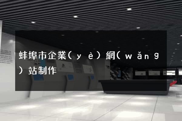 蚌埠市企業(yè)網(wǎng)站制作