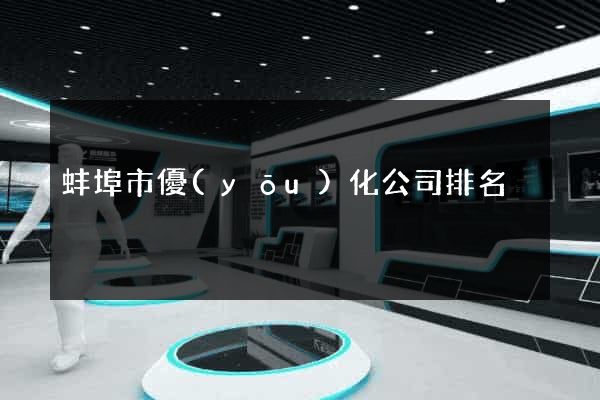 蚌埠市優(yōu)化公司排名