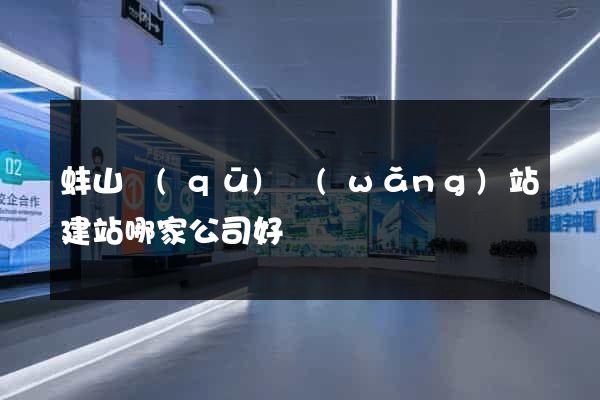 蚌山區(qū)網(wǎng)站建站哪家公司好