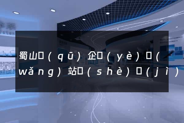 蜀山區(qū)企業(yè)網(wǎng)站設(shè)計(jì)