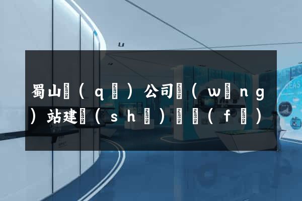 蜀山區(qū)公司網(wǎng)站建設(shè)開發(fā)