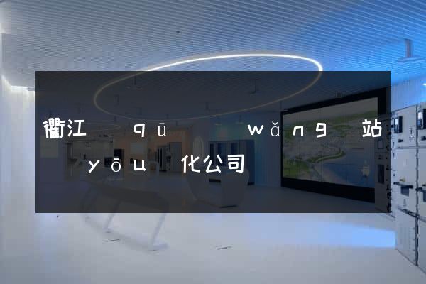 衢江區(qū)網(wǎng)站優(yōu)化公司