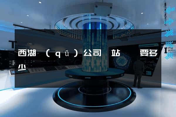 西湖區(qū)公司網站設計要多少錢