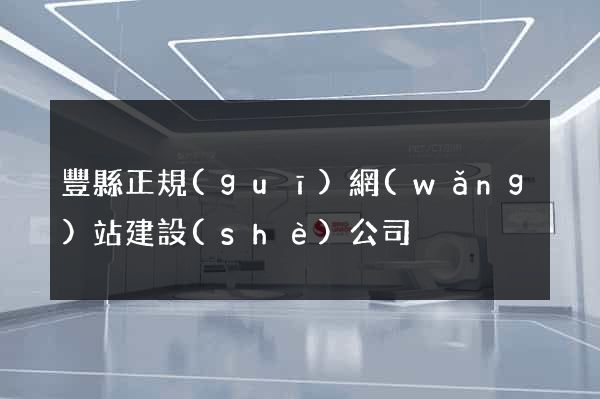 豐縣正規(guī)網(wǎng)站建設(shè)公司