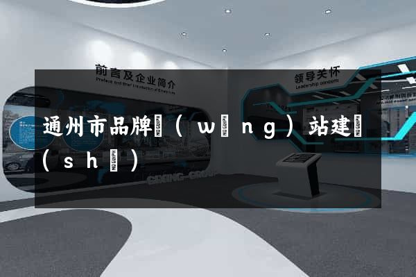 通州市品牌網(wǎng)站建設(shè)