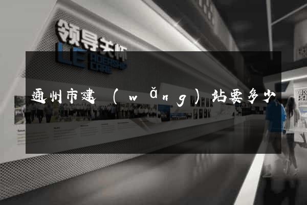 通州市建網(wǎng)站要多少錢
