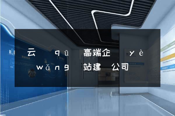 連云區(qū)高端企業(yè)網(wǎng)站建設公司