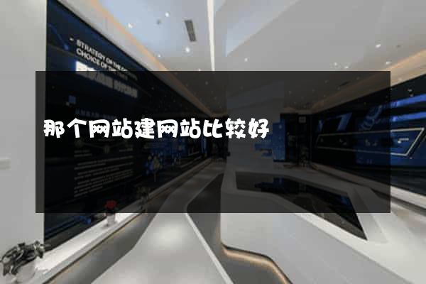 那个网站建网站比较好