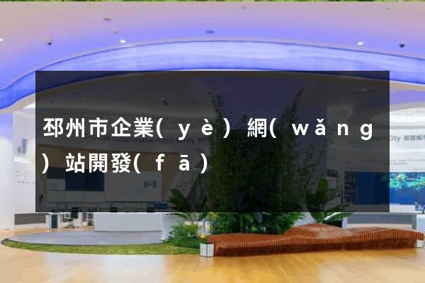 邳州市企業(yè)網(wǎng)站開發(fā)