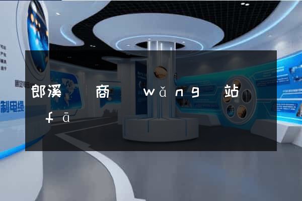 郎溪縣電商網(wǎng)站開發(fā)