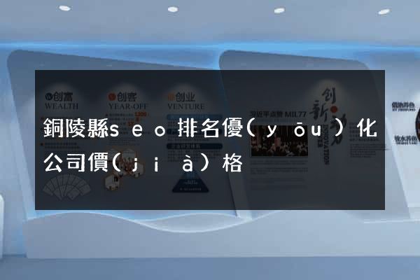 銅陵縣seo排名優(yōu)化公司價(jià)格