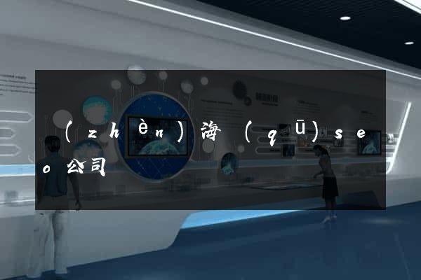 鎮(zhèn)海區(qū)seo公司