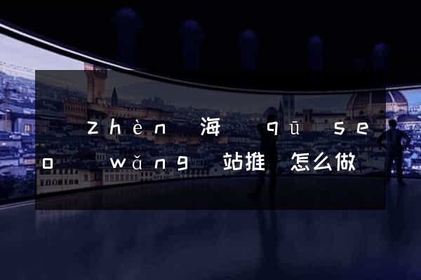 鎮(zhèn)海區(qū)seo網(wǎng)站推廣怎么做