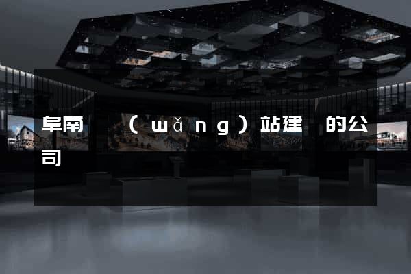 阜南縣網(wǎng)站建設的公司
