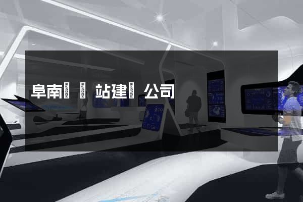阜南縣網站建設公司
