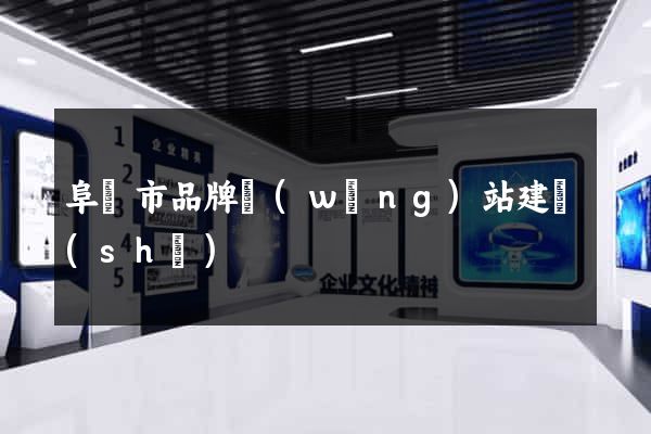 阜陽市品牌網(wǎng)站建設(shè)