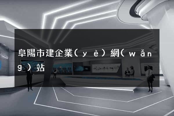 阜陽市建企業(yè)網(wǎng)站