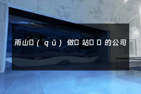雨山區(qū)做網站設計的公司