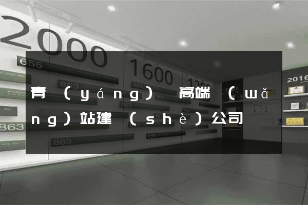 青陽(yáng)縣高端網(wǎng)站建設(shè)公司