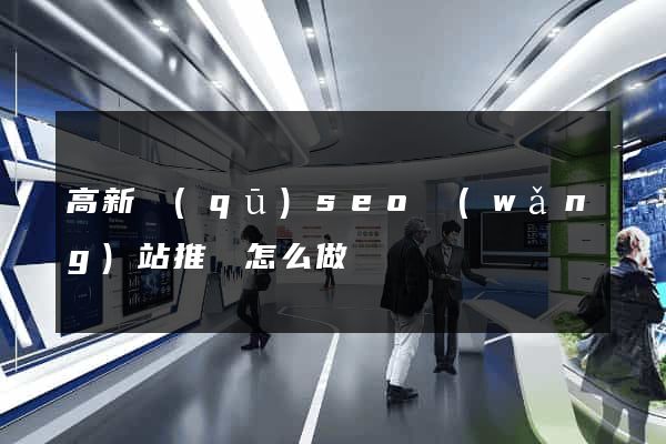 高新區(qū)seo網(wǎng)站推廣怎么做