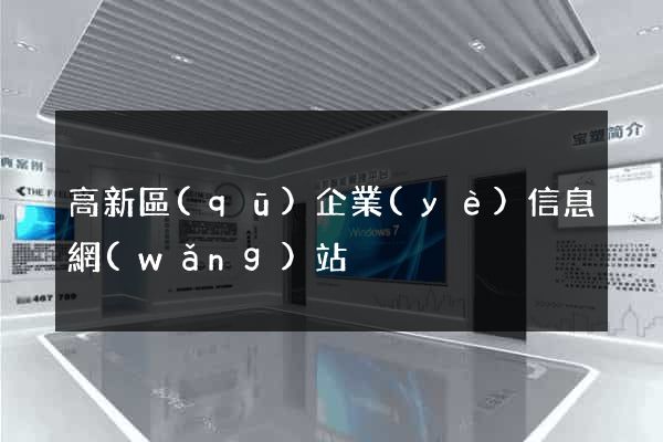 高新區(qū)企業(yè)信息網(wǎng)站