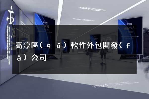 高淳區(qū)軟件外包開發(fā)公司