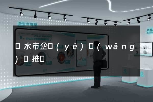 麗水市企業(yè)網(wǎng)絡推廣