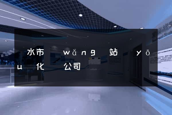 麗水市網(wǎng)站優(yōu)化設計公司