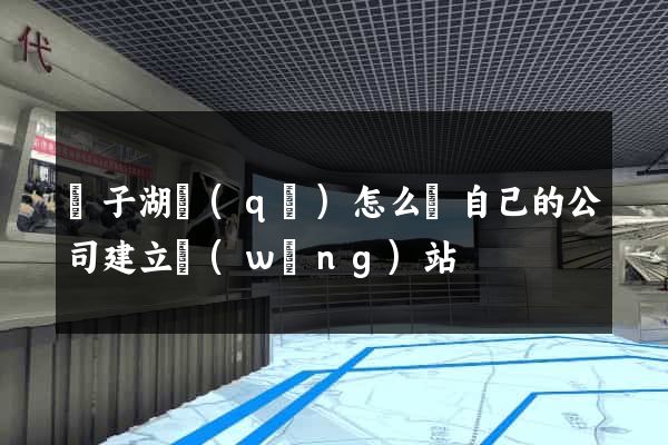 龍子湖區(qū)怎么給自己的公司建立網(wǎng)站