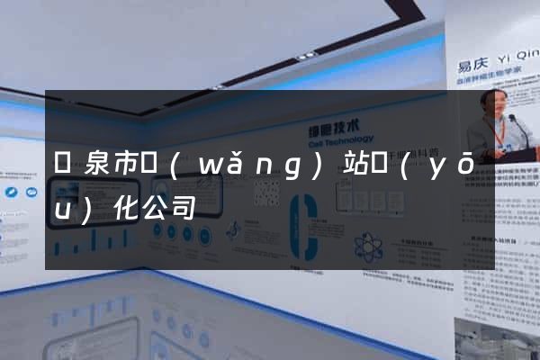 龍泉市網(wǎng)站優(yōu)化公司