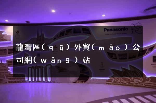 龍灣區(qū)外貿(mào)公司網(wǎng)站