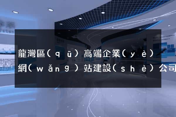 龍灣區(qū)高端企業(yè)網(wǎng)站建設(shè)公司