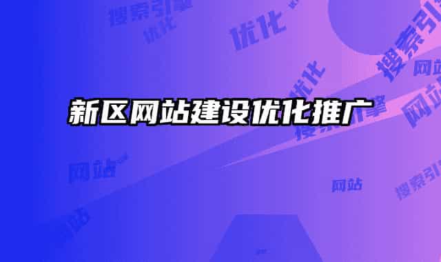 新區(qū)網(wǎng)站建設(shè)優(yōu)化推廣