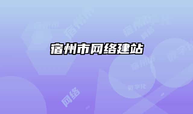 宿州市網(wǎng)絡(luò)建站