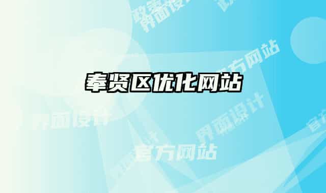 奉賢區(qū)優(yōu)化網(wǎng)站