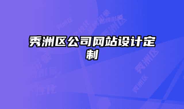 秀洲區(qū)公司網站設計定制