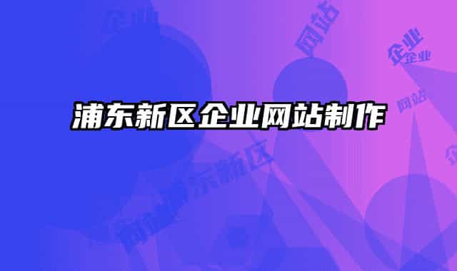 浦東新區(qū)企業(yè)網(wǎng)站制作