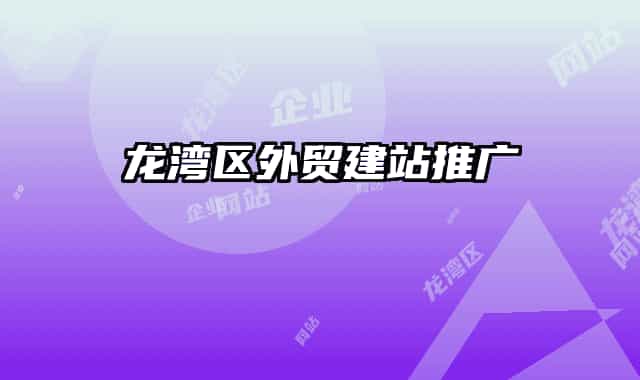 龍灣區(qū)外貿(mào)建站推廣