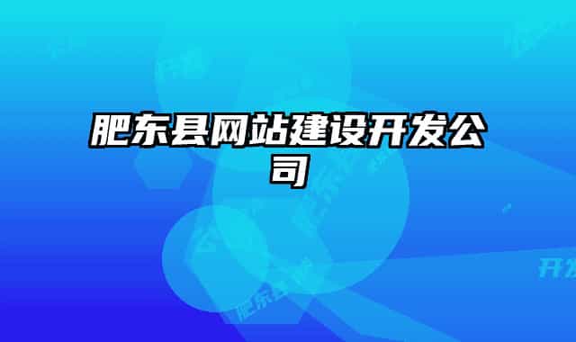 肥東縣網(wǎng)站建設(shè)開(kāi)發(fā)公司