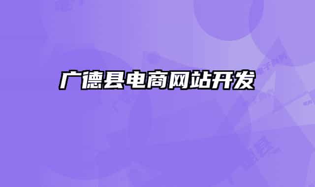 廣德縣電商網(wǎng)站開發(fā)