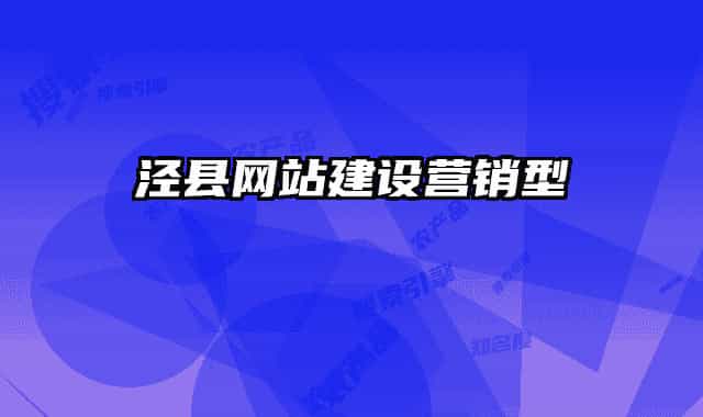 涇縣網(wǎng)站建設(shè)營(yíng)銷(xiāo)型