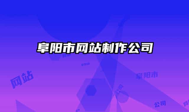 阜陽市網(wǎng)站制作公司