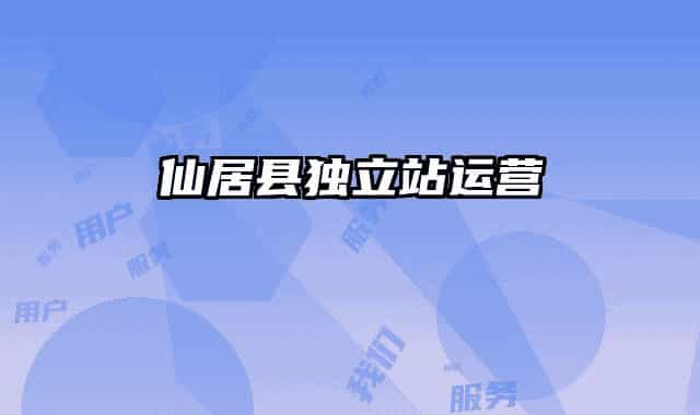 仙居縣獨立站運營